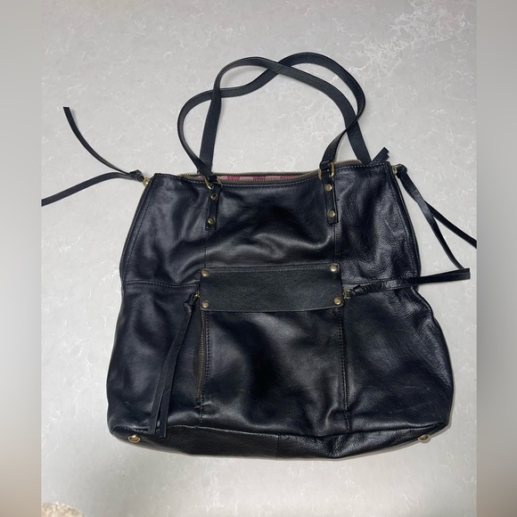 GUC Kooba Black Leather Bag - Picture 1 of 7